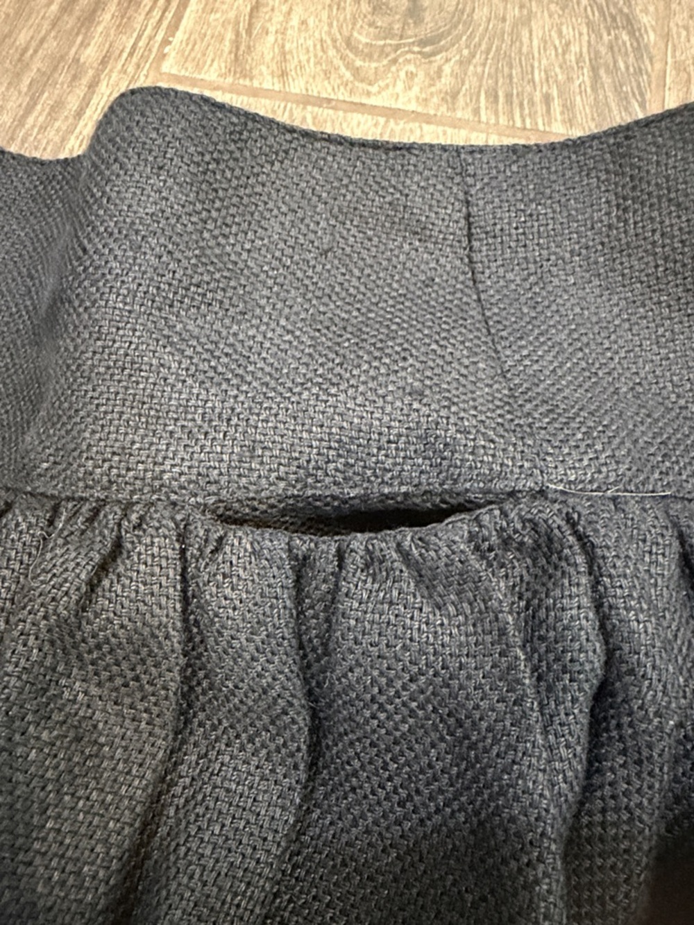 Opening Ceremony Black Linen Skater Skirt with pockets - Picture 6 of 7